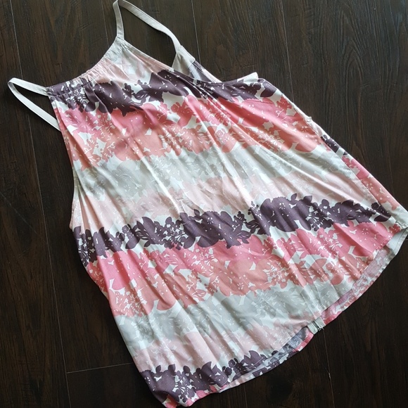 NEW Elle Floral Tank with Zipper Detail Size LG - Picture 4 of 4